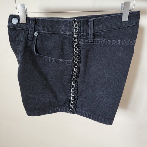 Carmar Titania High Rise Black Denim Jean Chain Shorts - Picture 12 of 16